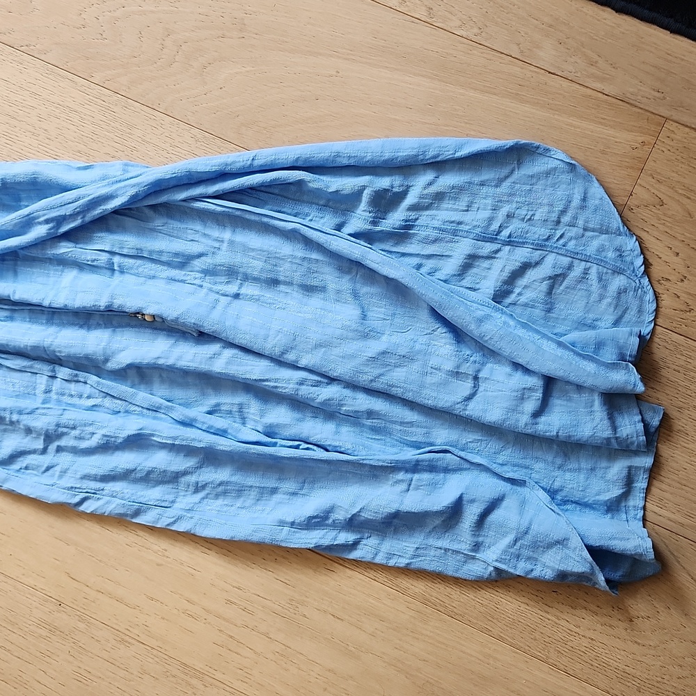 Blue Island Beach Maxi Cover-Up in Chambray Blue - Picture 8 of 11